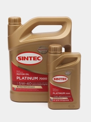 Масло моторное Sintec platinum 7000 5W-40, синтетическое, 4 л, ACEA A3/B4, API SN/CF