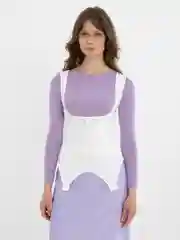 Белый топ, корсет женский