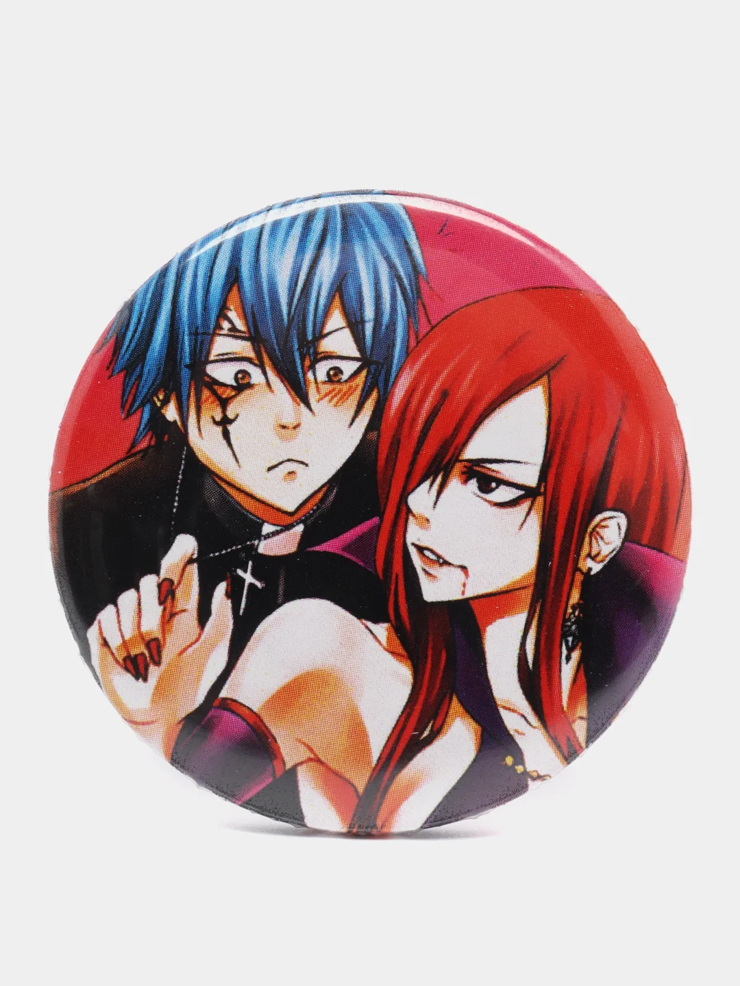 Горчичный значки по мотивам аниме Хвост Феи (Fairy Tail)