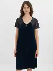 Синий сорочка ночная женская, Lilians