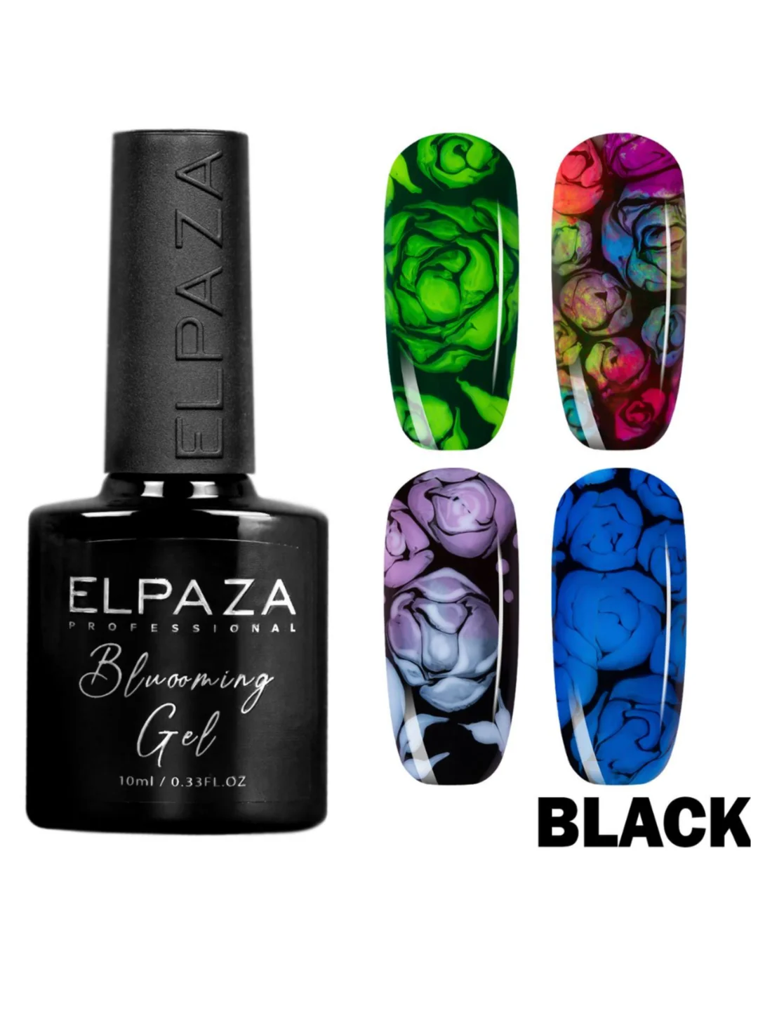 Прозрачный база Elpaza (Эльпаза) Bluooming gel Black, основа для растекания, 10 мл