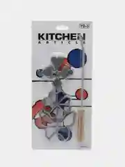 Серый металлик формы для хвороста металлические, 3 шт