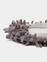 Салатовый смешные тапки, тапки- тряпки, тапочки- швабра для уборки, тапочки- швабры из микрофибры