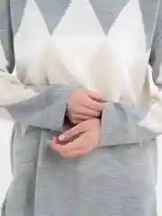 Серый костюм женский брючный, трикотажный