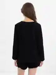 Черный костюм с шортами женский из муслина