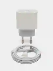 Зарядник для iPhone (Айфон), блок питания и кабель Type-C на Lightning, мощность 20W