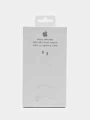 Зарядник для iPhone (Айфон), блок питания и кабель Type-C на Lightning, мощность 20W