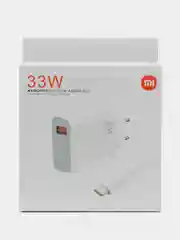 Сетевое зарядное устройство Mi 33W + кабель (USB-A - Type-C, 33W, Быстрая зарядка)