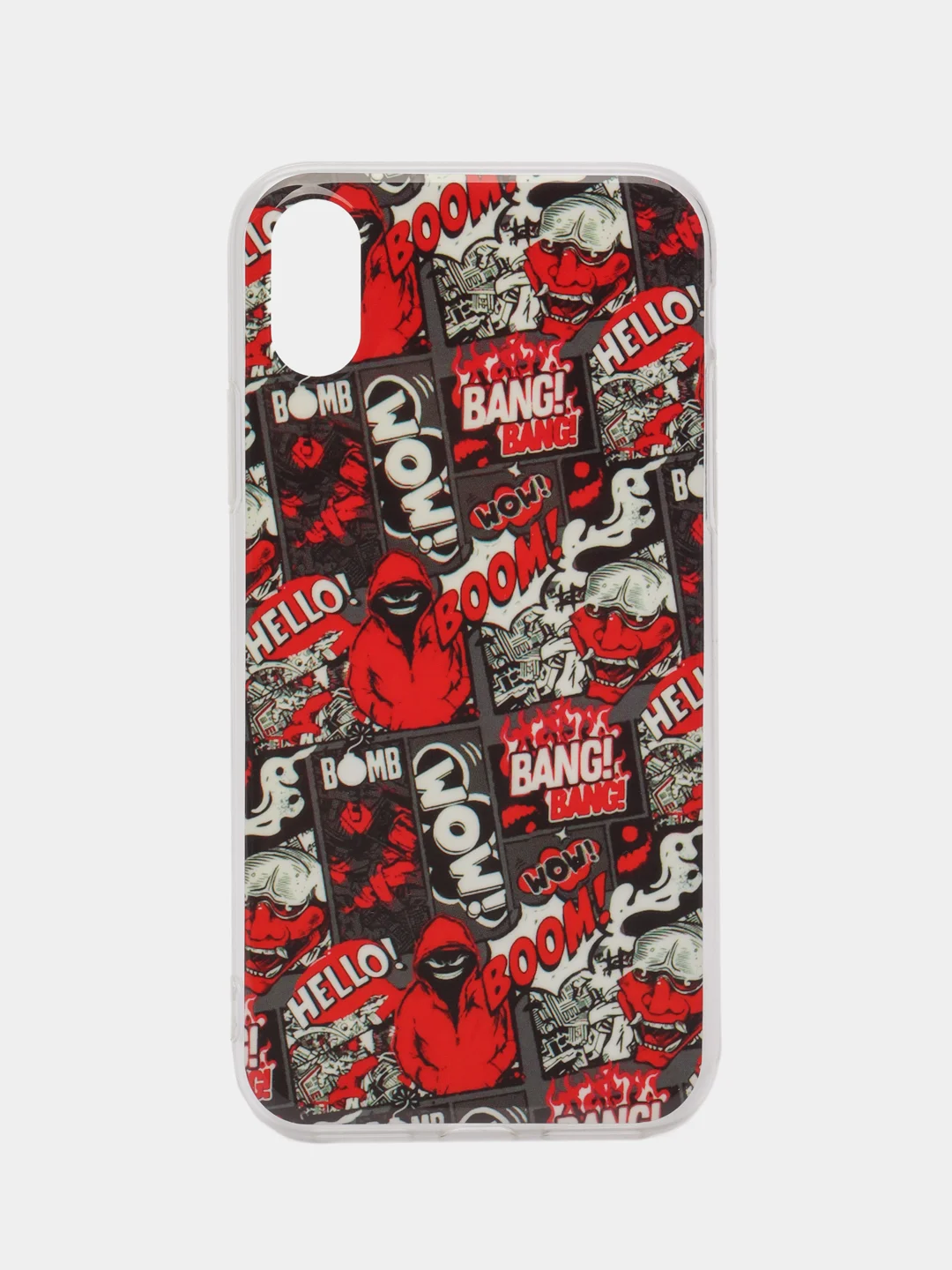 Бордовый чехол для iPhone X, XS