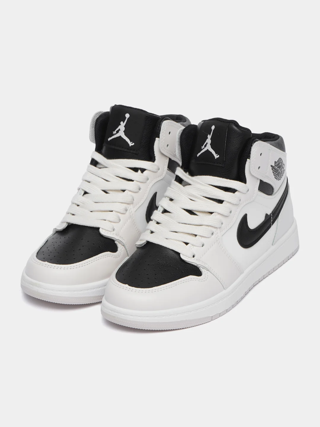 Молочный кроссовки женские высокие Nike, Air Jordan