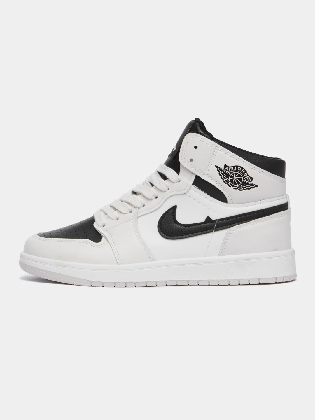 Молочный кроссовки женские высокие Nike, Air Jordan