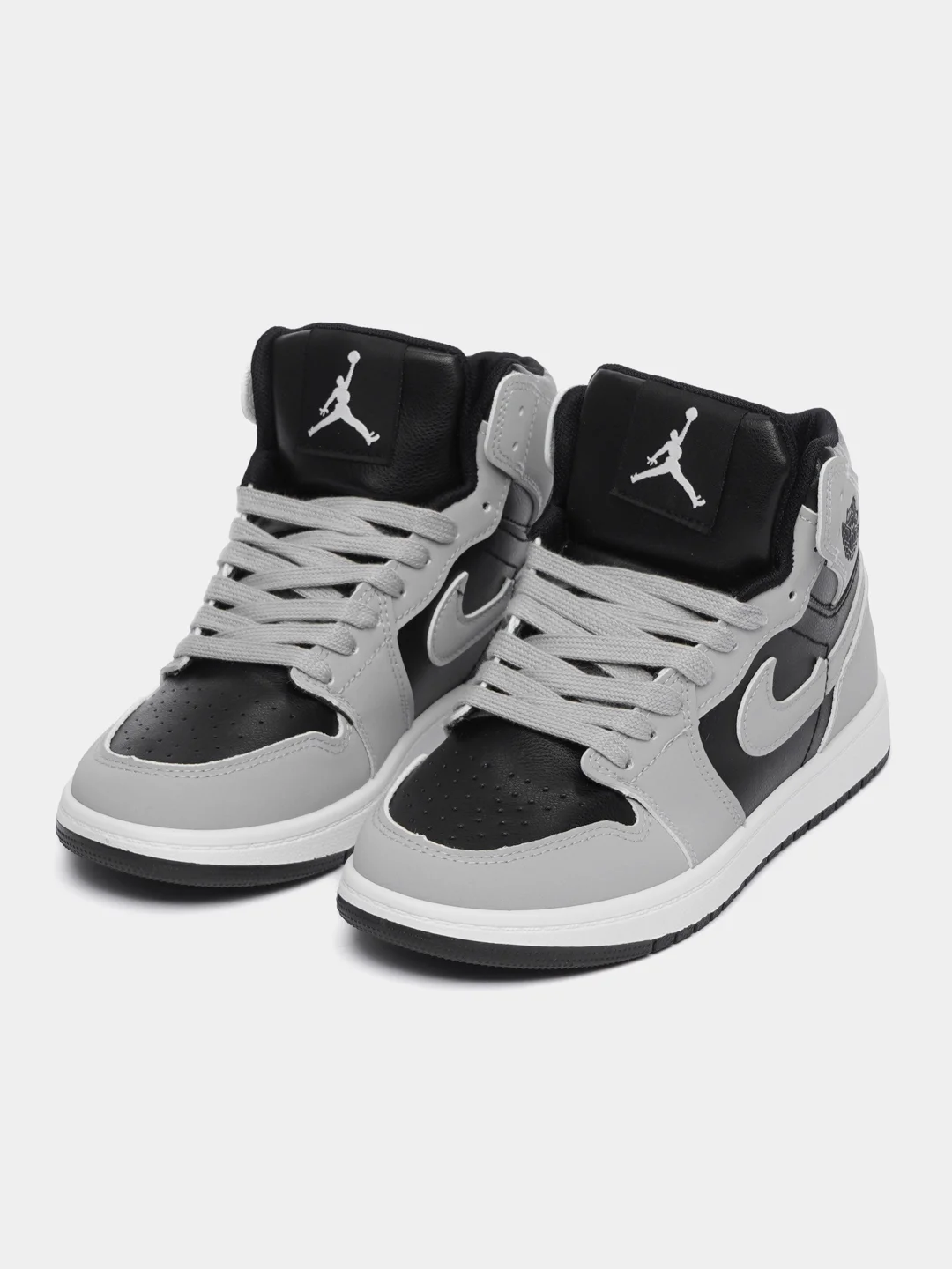 Серый кроссовки женские высокие Nike, Air Jordan