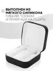 Черный чехол на Xiaomi Mi TWS Earphones 2 Basic/Air 2 SE для наушников силиконовый КАРТОФАН
