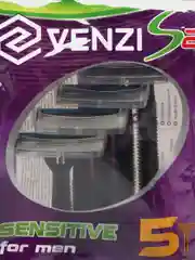 VENZI Одноразовые бритвенные станки 2 лезвия, в пакете 5 шт