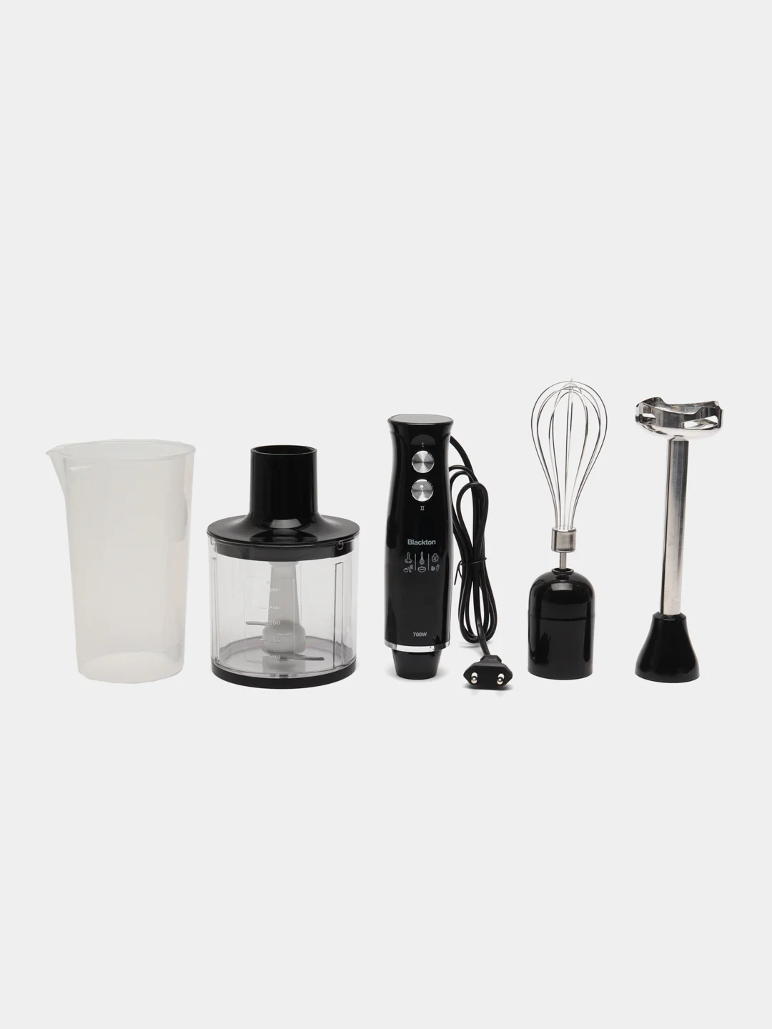 Черный блендер ручной Blackton Bt HB732SS, 3в1 миксер, блендер, измельчитель, 2 СКОРОСТИ