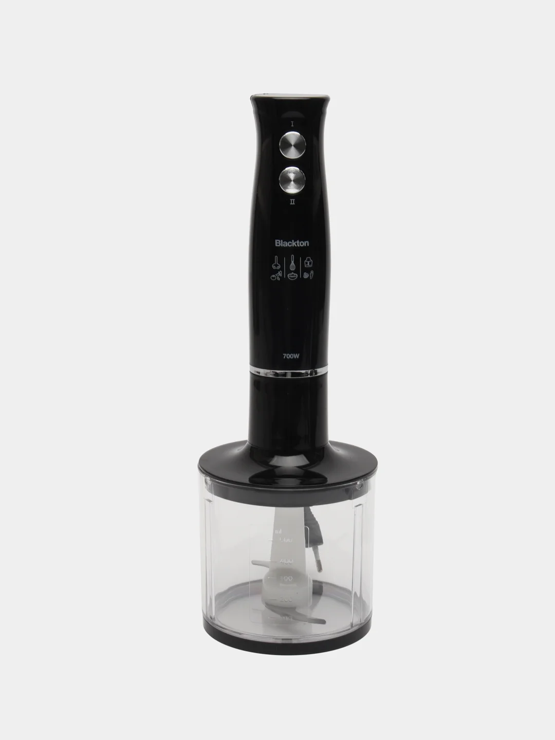 Черный блендер ручной Blackton Bt HB732SS, 3в1 миксер, блендер, измельчитель, 2 СКОРОСТИ
