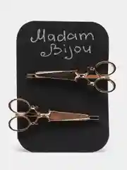 Золотой заколки для волос "Ножницы"