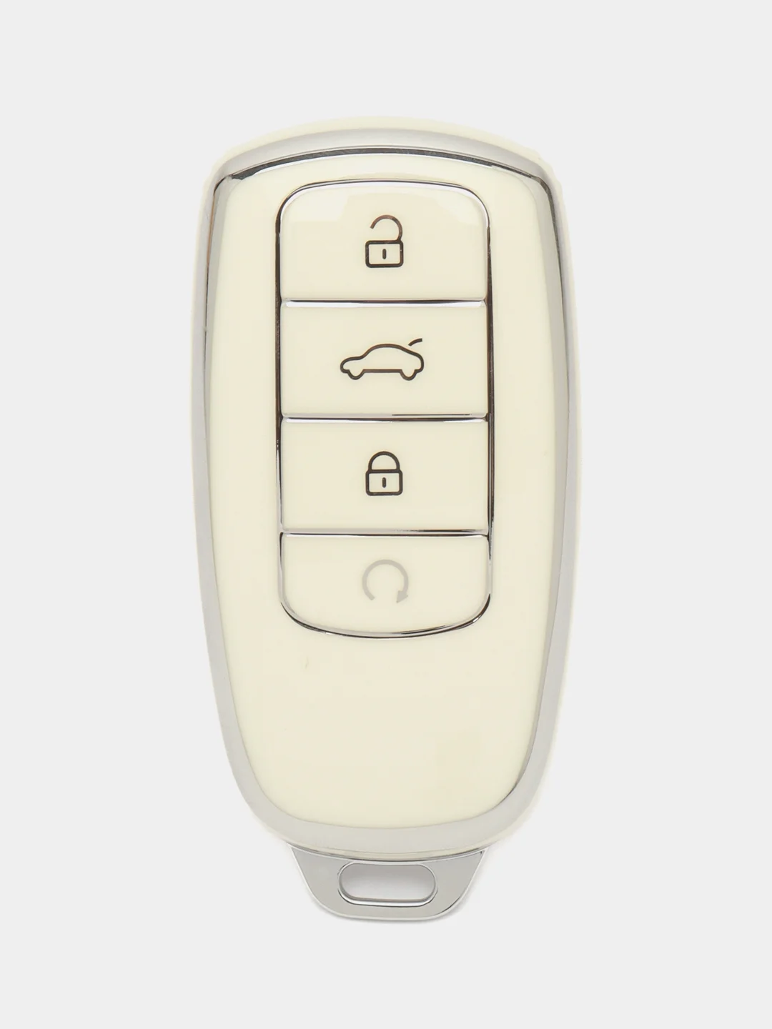 Белый чехол для смарт ключа Chery Tiggo 8 Pro/8 Pro Max/7 Pro Max/OMODA C5/Arrizo 8