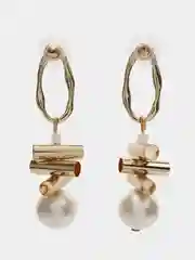 Желтый серьги женские, 4 вида