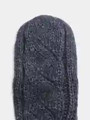 Синий меланж варежки