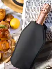 Черный охлаждающая рубашка для вина, чехол охладитель для бутылки, хладагент гелевый многоразовый