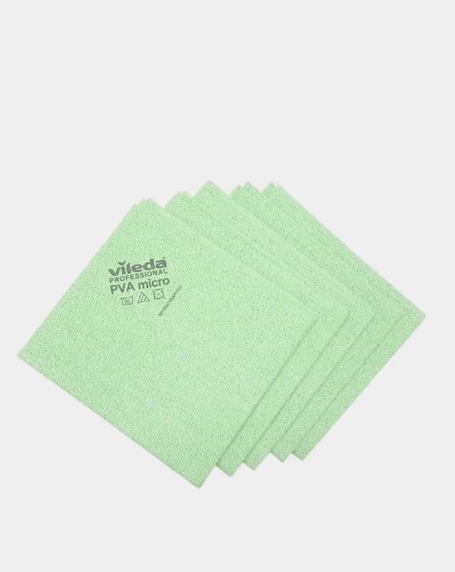 Зеленый салфетки для уборки Vileda Professional PVA micro, универсальная