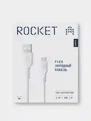 Кабель USB-A - Micro-USB 1м, оплётка TPE ROCKET Flex