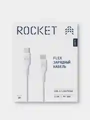 Кабель USB-C - Lightning 1 м, оплётка TPE ROCKET Flex