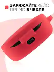 Красный чехол для наушников Xiaomi Redmi Airdots,Mi True Wireless Earbuds Basic,2/S/Youth Edition