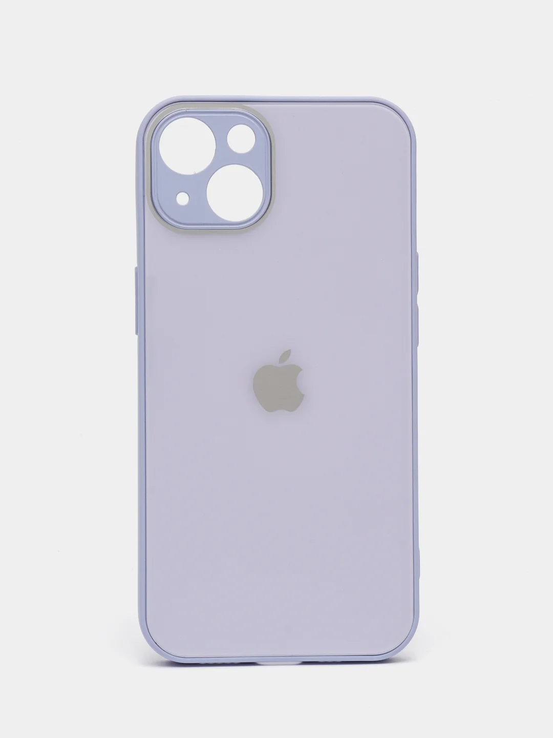 Лавандовый чехол для iPhone 13, со стеклянной панелью и защитой камеры