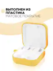 Желтый чехол на Xiaomi Mi TWS Earphones 2 Basic/Air 2 SE для наушников пластиковый КАРТОФАН