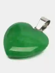 Прозрачный кулон "Сердце", натуральные камни, 2 х 2 см