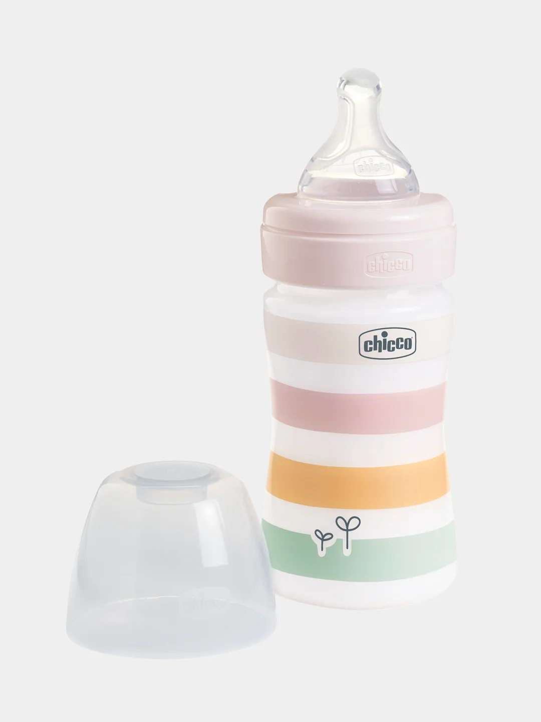 CHICCO Бутылочка Well-Being Girl 0мес.+,сил.соска медл.поток,РР,150мл.,бел