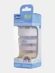 CHICCO Бутылочка Well-Being Girl 0мес.+,сил.соска медл.поток,РР,150мл.,бел