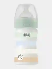 CHICCO Бутылочка Well-Being Boy 0мес.+,сил.соска медл.поток,РР,150мл.,зелен