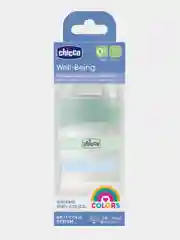 CHICCO Бутылочка Well-Being Boy 0мес.+,сил.соска медл.поток,РР,150мл.,зелен