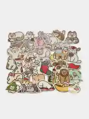 Карамельный наклейки котики