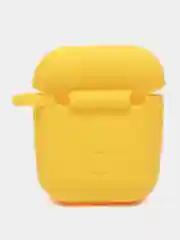 Желтый силиконовый чехол для AirPods 1/2