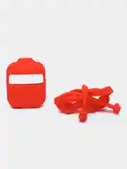 Красный чехол для Airpods 1/2 , Airpods Pro  Capsule case with strap set