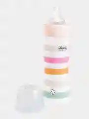 CHICCO Бутылочка Well-Being Girl 2мес.+,сил.соска средн.поток,РР,250мл.,бел
