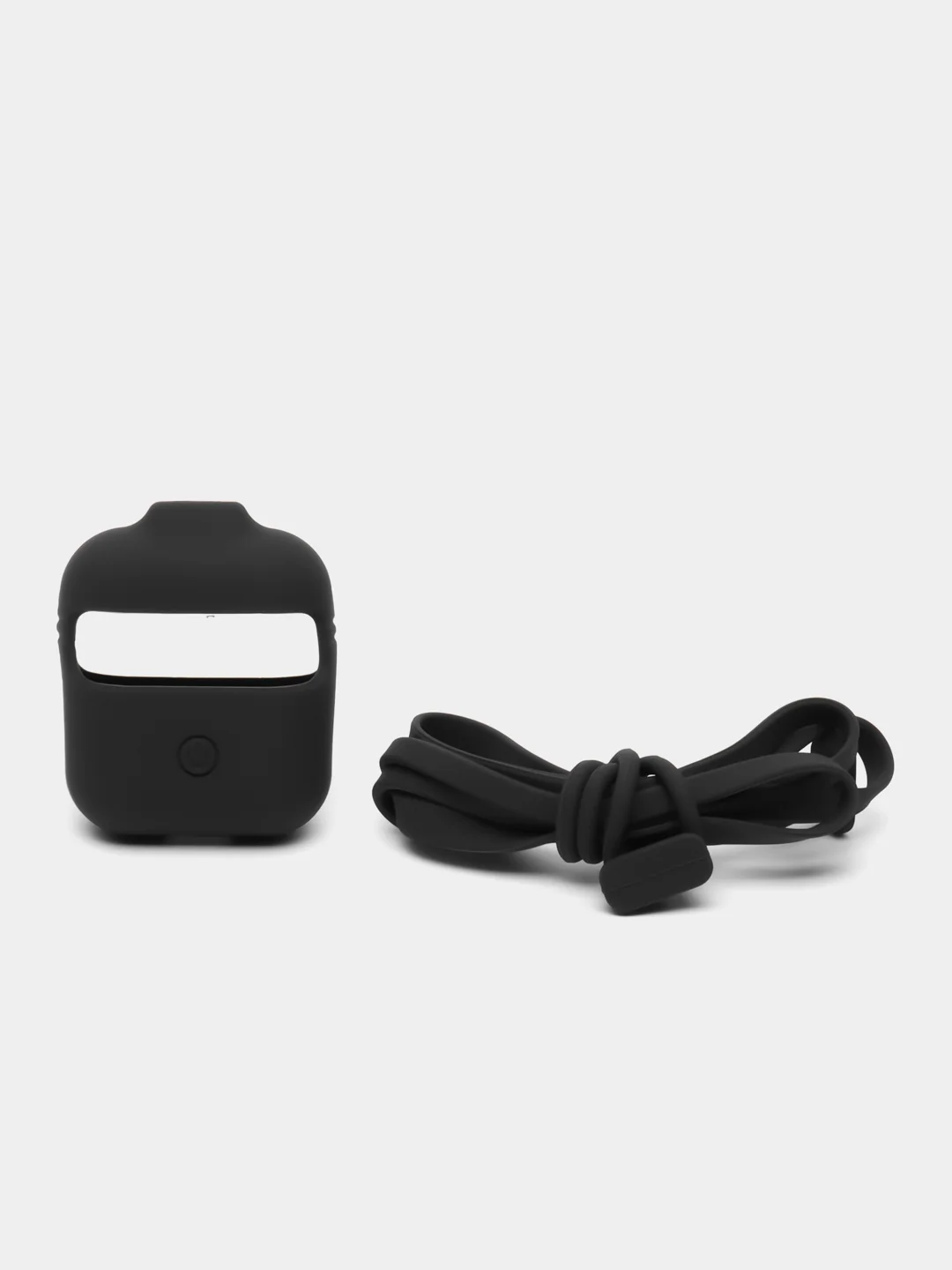 Синий меланж чехол для Airpods 1/2 , Airpods Pro  Capsule case with strap set