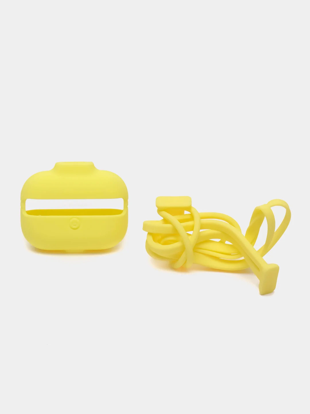 Желтый чехол для Airpods 1/2 , Airpods Pro  Capsule case with strap set