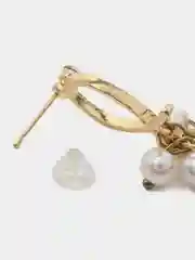 Серьги длинные гроздья жемчуга