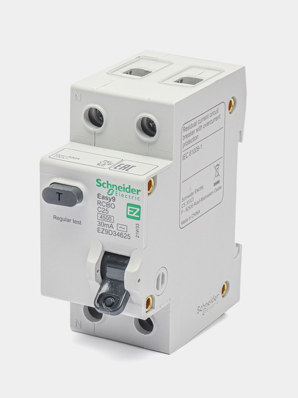 Дифференциальный автоматический выключатель Schneider Electric Easy9 2P 25А 30мА класс AC