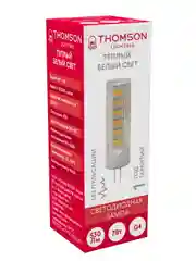 Лампочка светодиодная THOMSON TH-B4232 7 Вт, G4, капсула кукуруза, 3000K теплый свет
