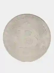 Серебряный биткоин монета сувенир "Bitcoin"