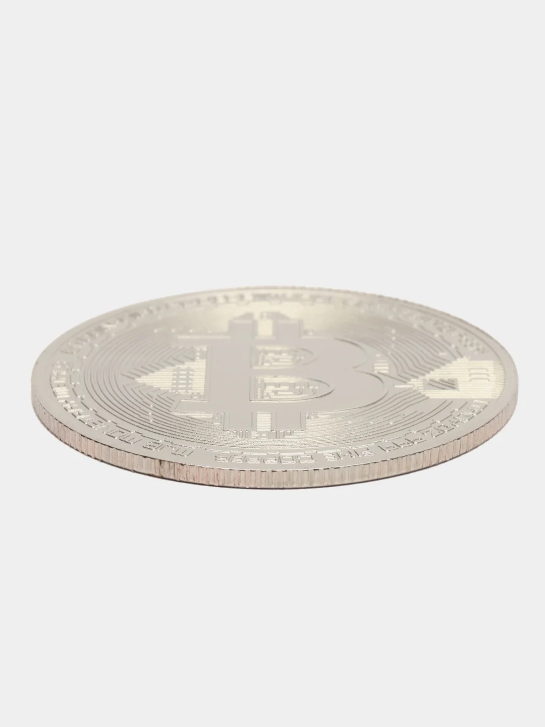 Серебряный биткоин монета сувенир "Bitcoin"