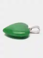 Прозрачный кулон "Сердце", натуральные камни, 2 х 2 см