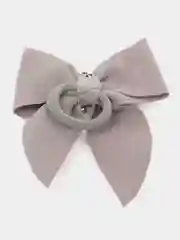 Бантики серые из замши на резинке, 2 шт