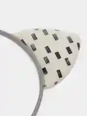 Белый ободок с ушками для девочек